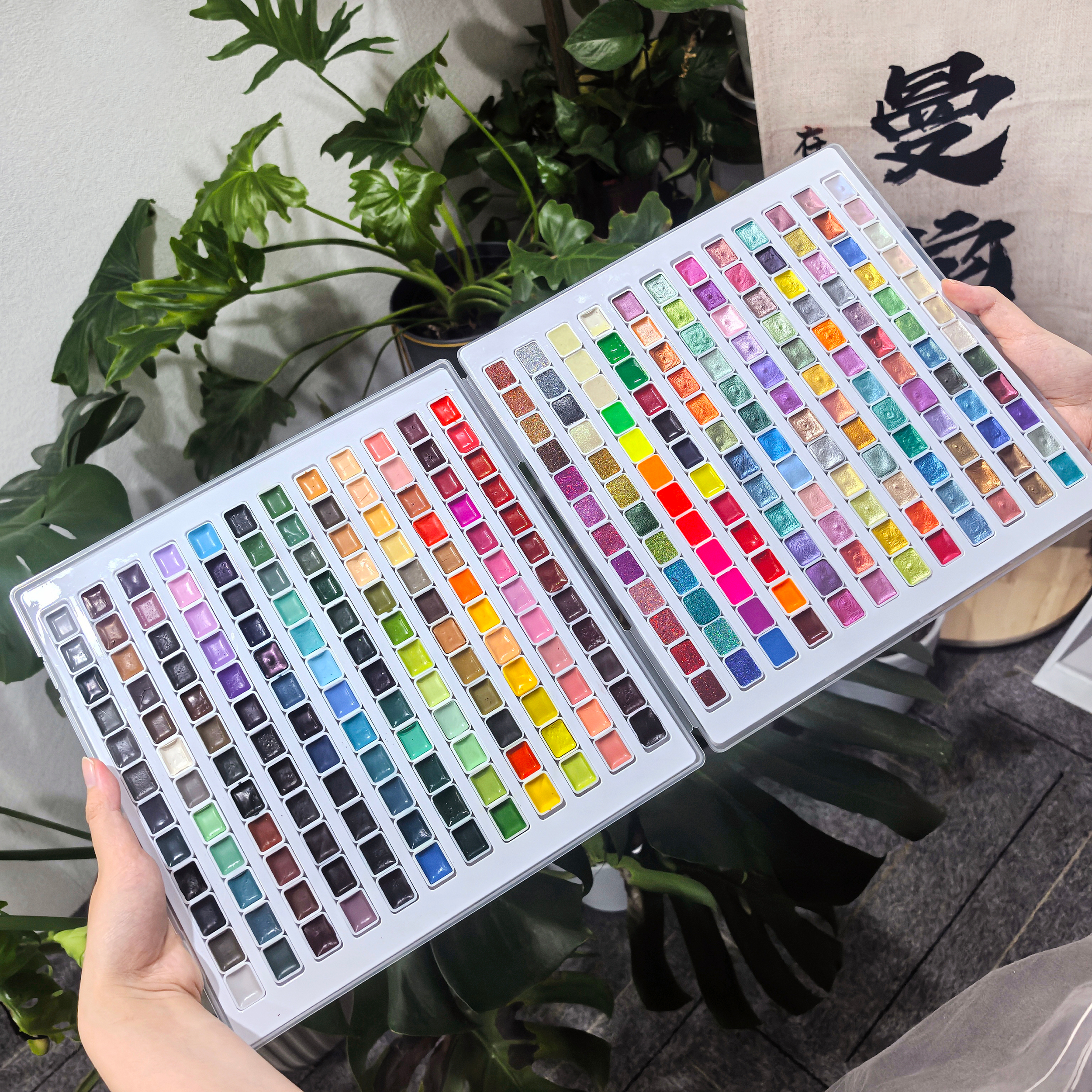 288-Color Solid Watercolor Paint Set