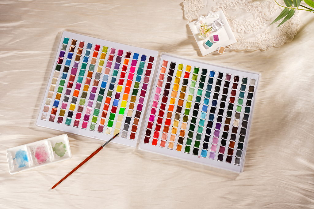 288-Color Solid Watercolor Paint Set